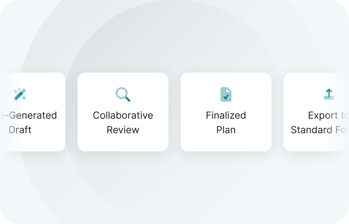 Plan of Care Review interface